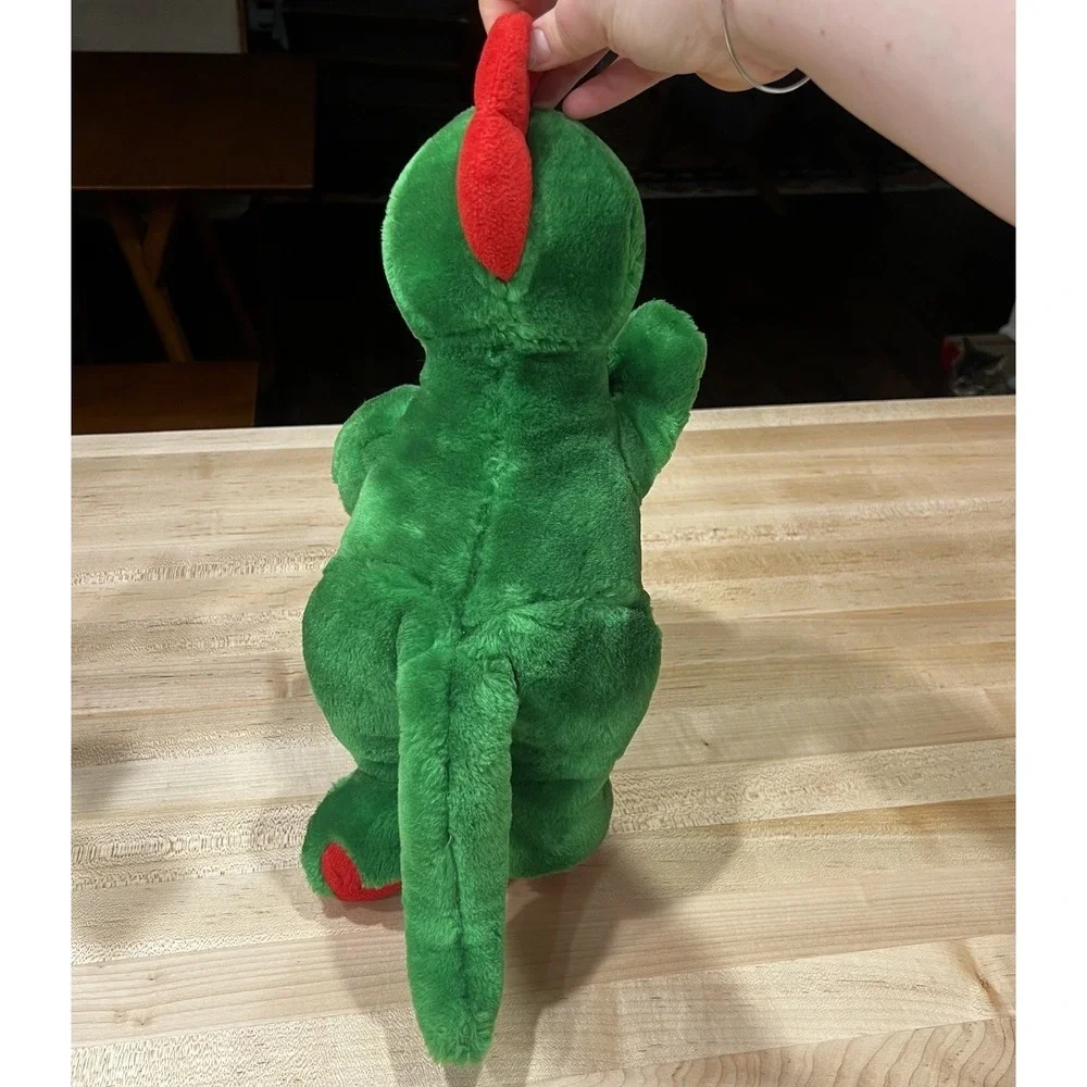 Fine Toy Company Vintage Green & Red Dinosaur‎ Plush, 16